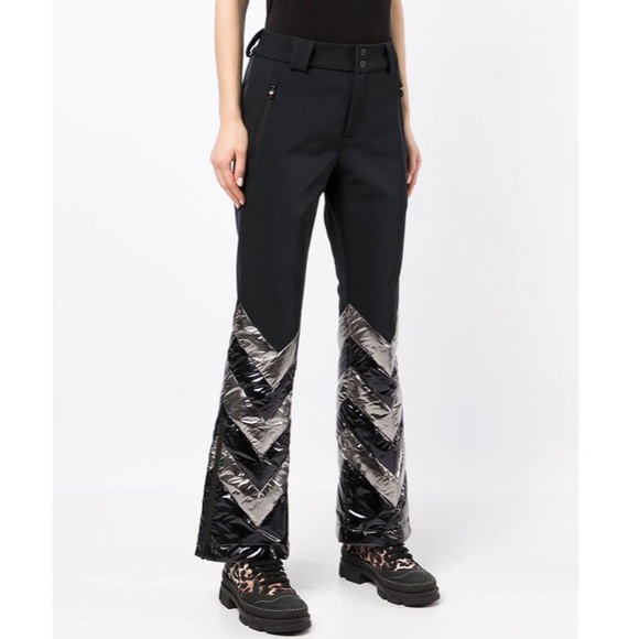 Perfect Moment fly high metallic rip stoop-trimmed high rise flared ski pants - Picture 3 of 16